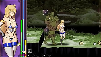 Pretty woman in sex with orcs man in Gold Chronic hentai ryona act porn game